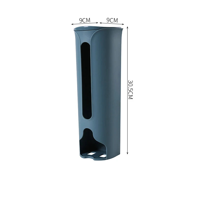Kitchen Plastic Bag Holder Organizer Wall Hanging Garbage Bag Storage Box Bathroom Trash Bag Bucket Dispenser Kitchen Accessory