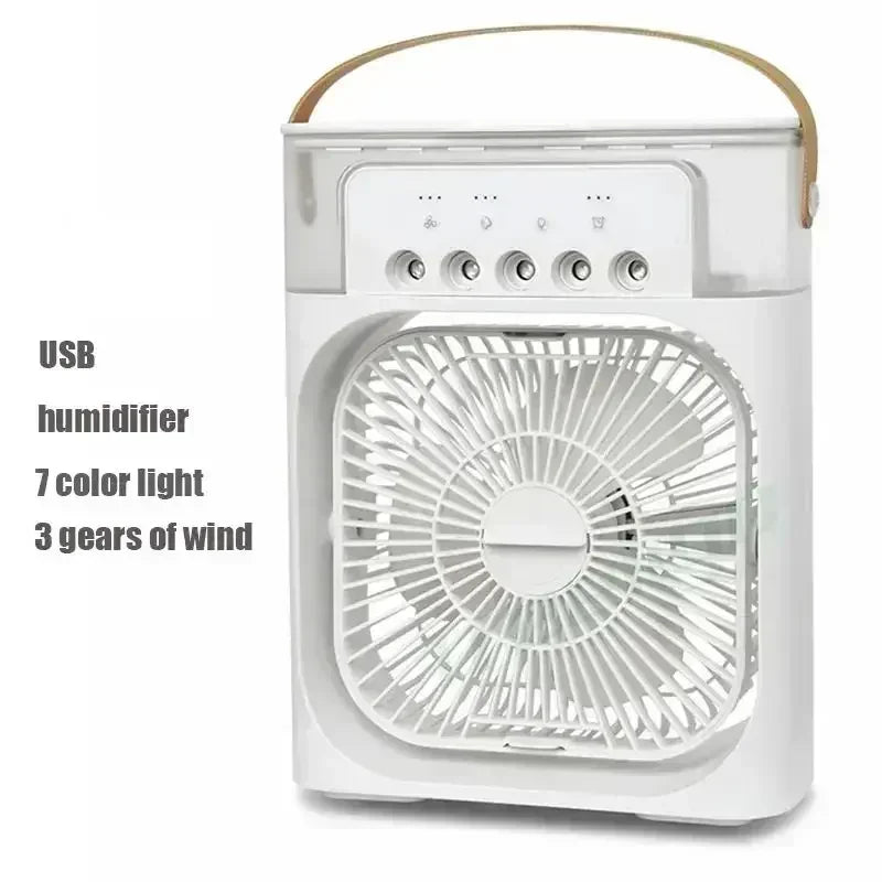 3-in-1 Mini Air Cooler & Humidifier with LED Light