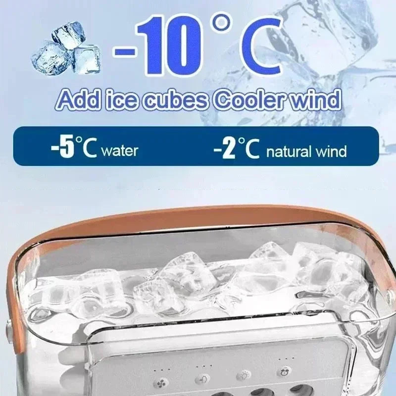 3-in-1 Mini Air Cooler & Humidifier with LED Light